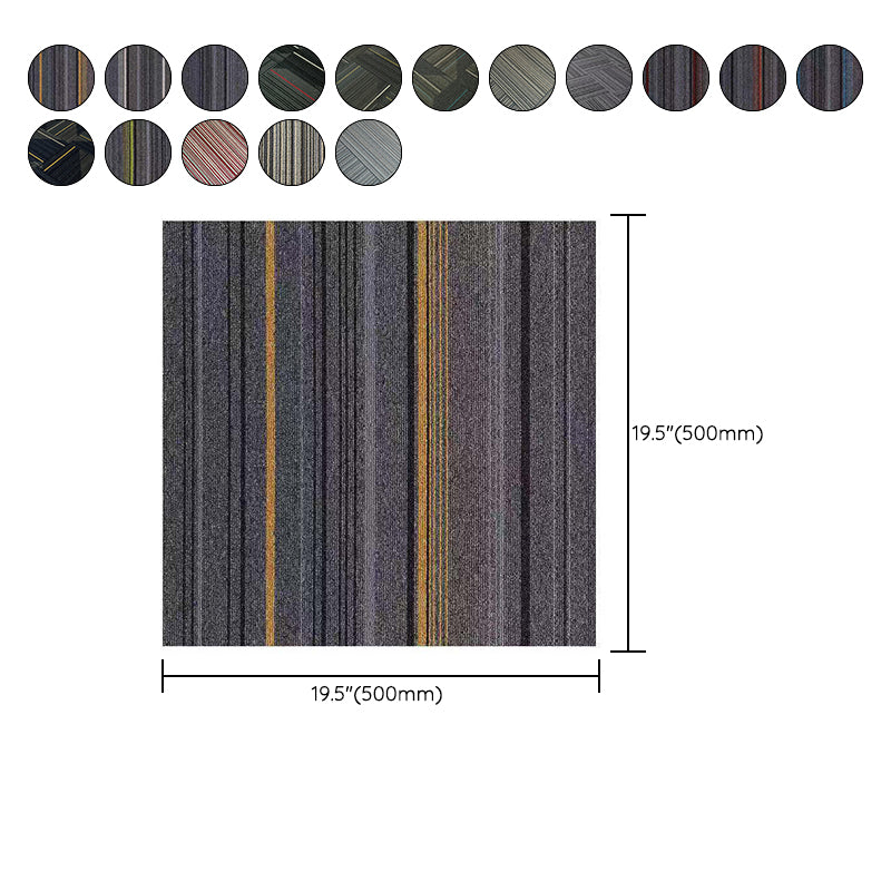 Avtoit | Dark Color Level Loop Carpet Tile Non-Slip Self-Adhesive Indoor Office Carpet Tiles