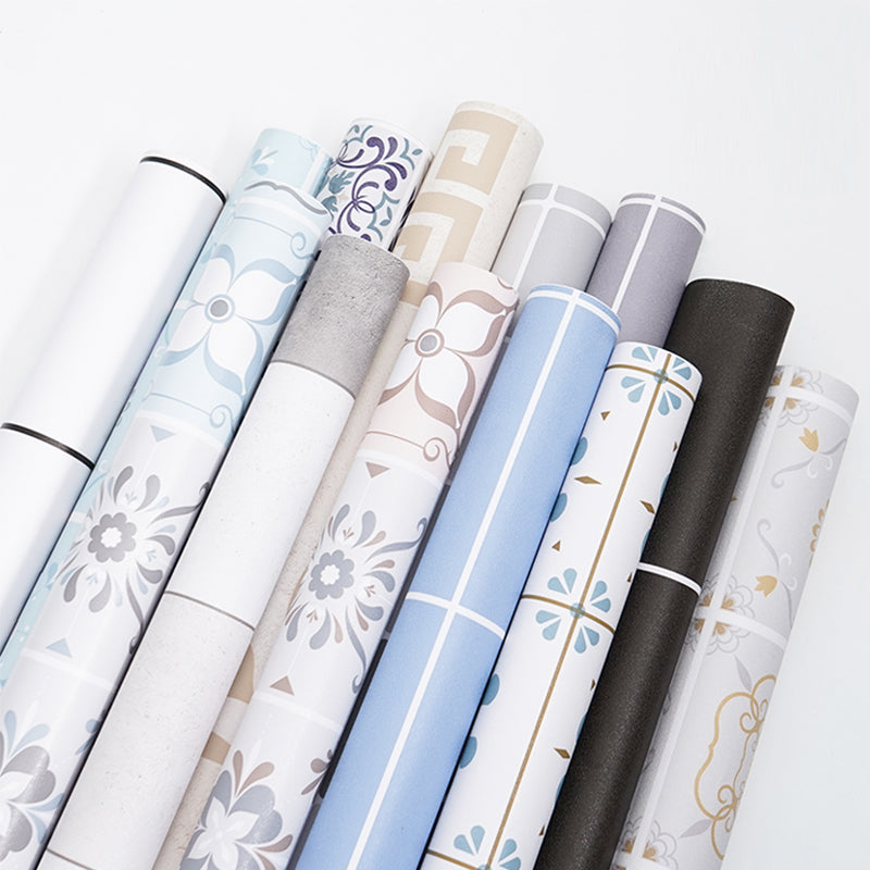 Avtoit | Modern Vinyl Floor Geometric Print Peel and Stick PVC Floor