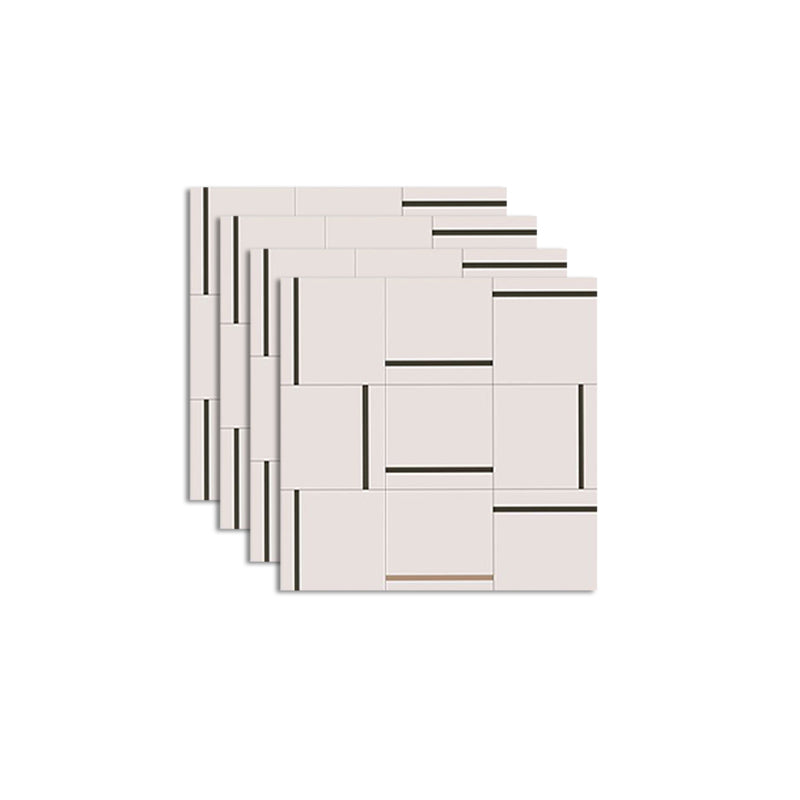 Avtoit | Square Indoor Vinyl Floor Peel and Stick Line Print Vinyl Floor