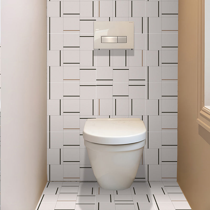 Avtoit | Square Indoor Vinyl Floor Peel and Stick Line Print Vinyl Floor
