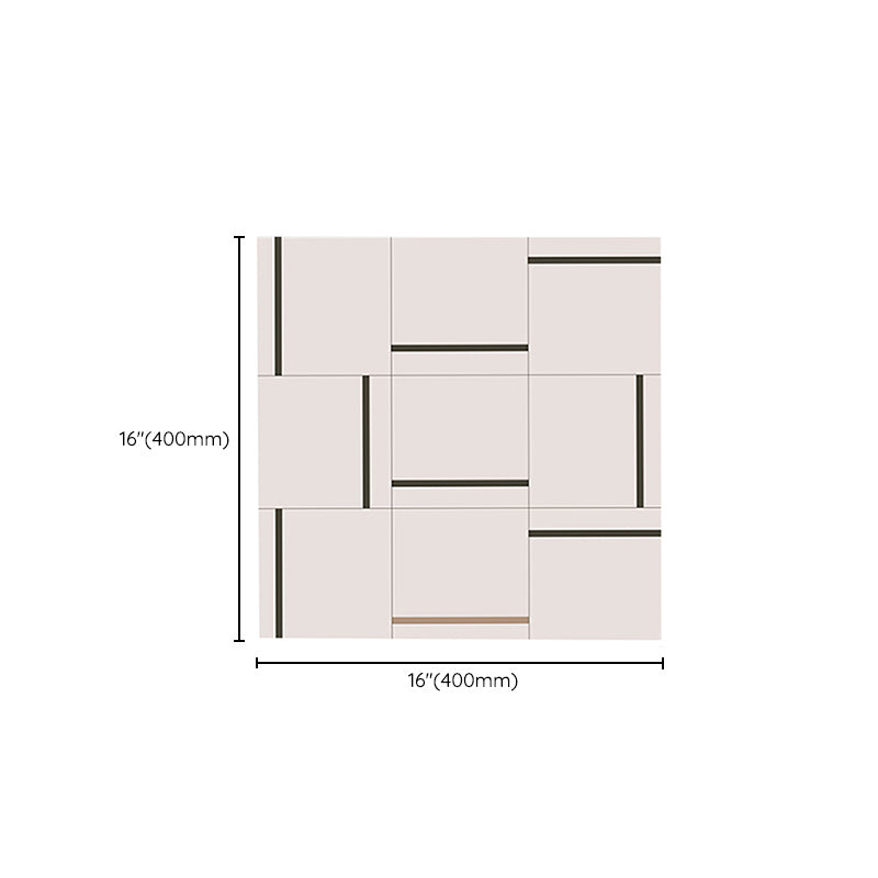Avtoit | Square Indoor Vinyl Floor Peel and Stick Line Print Vinyl Floor
