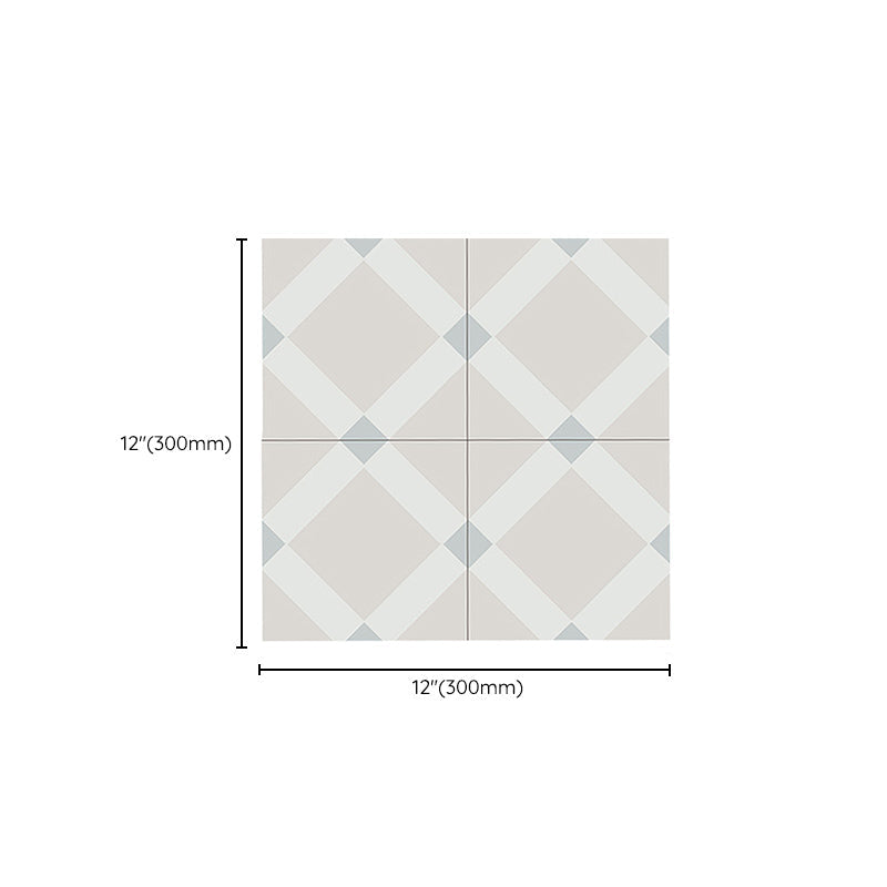 Avtoit | Indoor Vinyl Floor Peel and Stick Square Print Waterproof Vinyl Floor