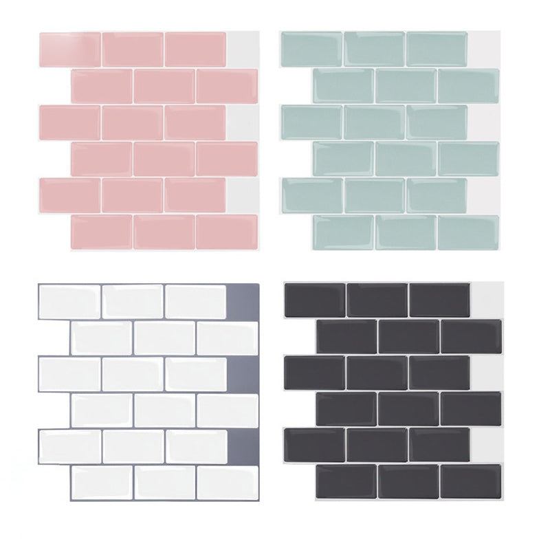 Avtoit | Simple Peel & Stick Tile Scratch-Resistant Plastic Peel and Stick Subway Tile for Shower