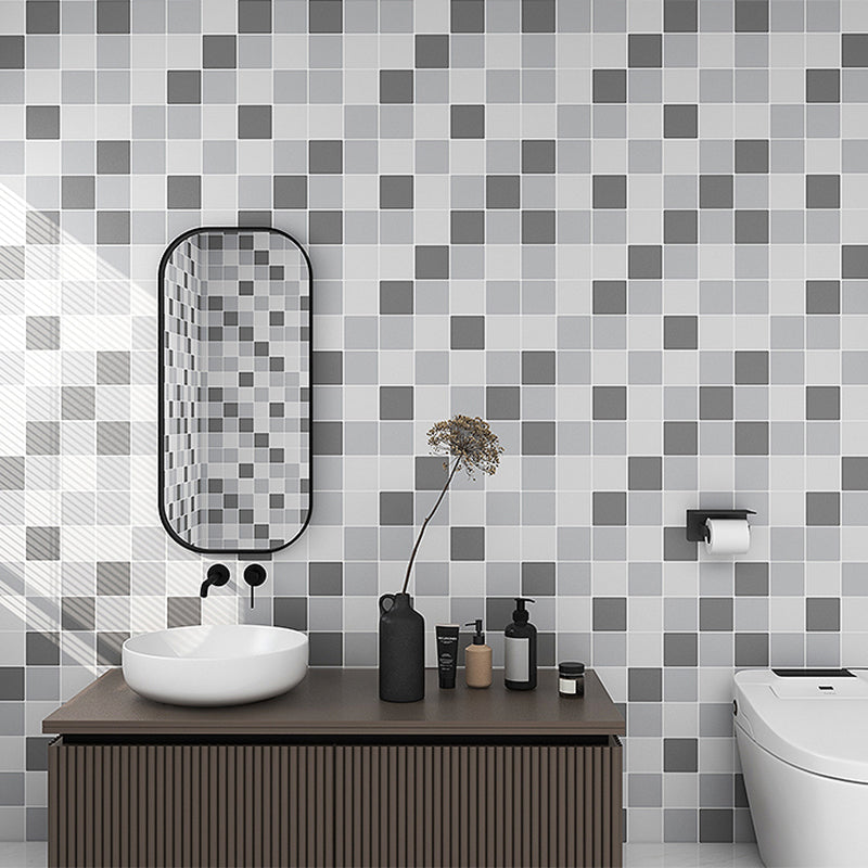 Avtoit | Modern Splash Protection Wallpaper Peel and Stick Mosaic Tile for Bathroom