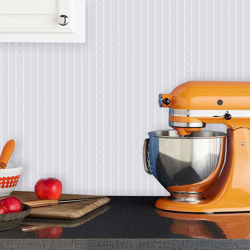 Avtoit | Peel-and-Stick Tile Square Stain-Resistant Mosaic Peel-and-Stick Tile for the Kitchen