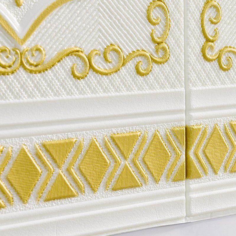 Avtoit | 3D embossed wall panel Glam style waterproof wall panel for the living room