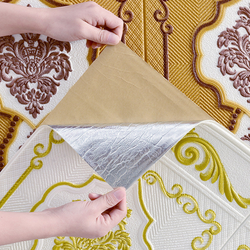 Avtoit | 3D embossed wall panel Glam style waterproof wall panel for the living room