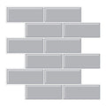 Avtoit | Tile Peel & Stick Rectangle Waterproof Solid Plastic Peel & Stick Subway Tile for Shower