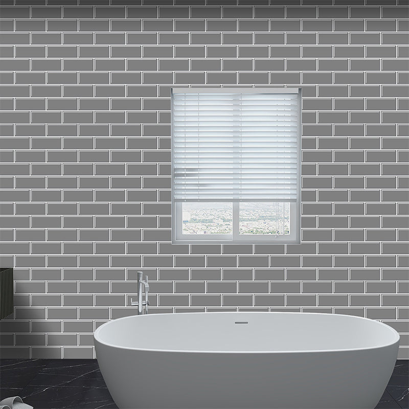 Avtoit | Tile Peel & Stick Rectangle Waterproof Solid Plastic Peel & Stick Subway Tile for Shower