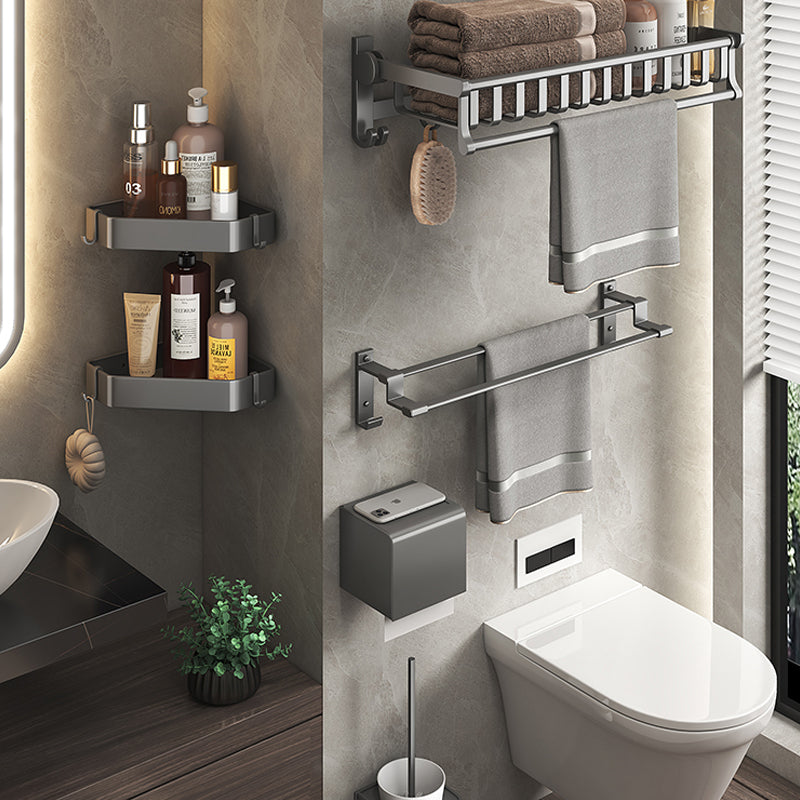 Avtoit | Modern gray aluminum bathroom accessory set