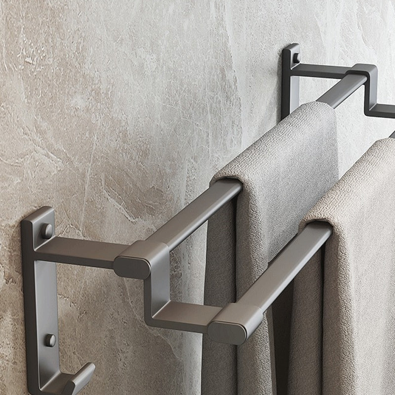 Avtoit | Modern gray aluminum bathroom accessory set