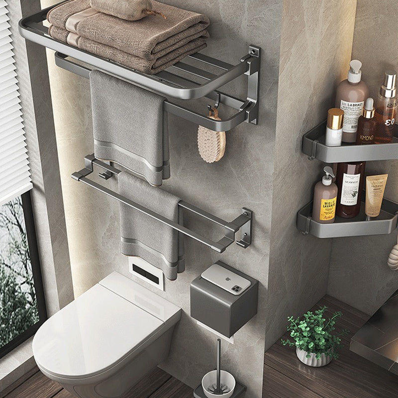 Avtoit | Modern gray aluminum bathroom accessory set