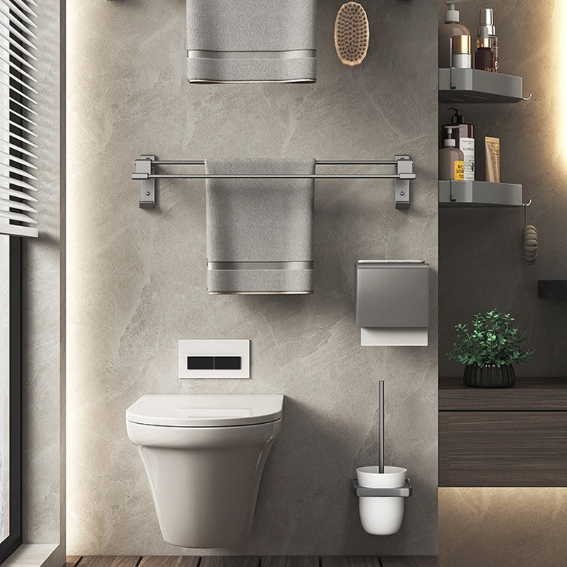 Avtoit | Modern gray aluminum bathroom accessory set