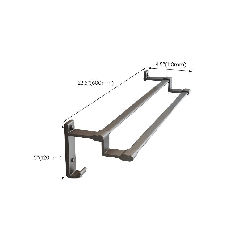 Avtoit | Modern gray aluminum bathroom accessory set