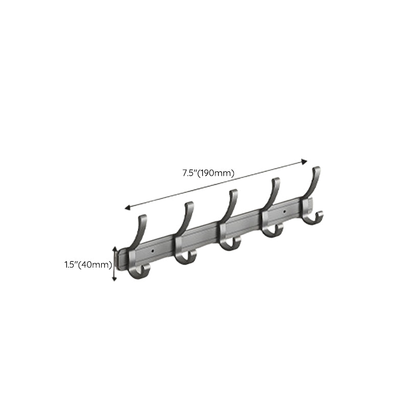 Avtoit | Modern gray aluminum bathroom accessory set