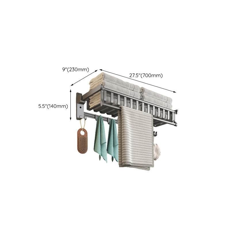 Avtoit | Modern gray aluminum bathroom accessory set
