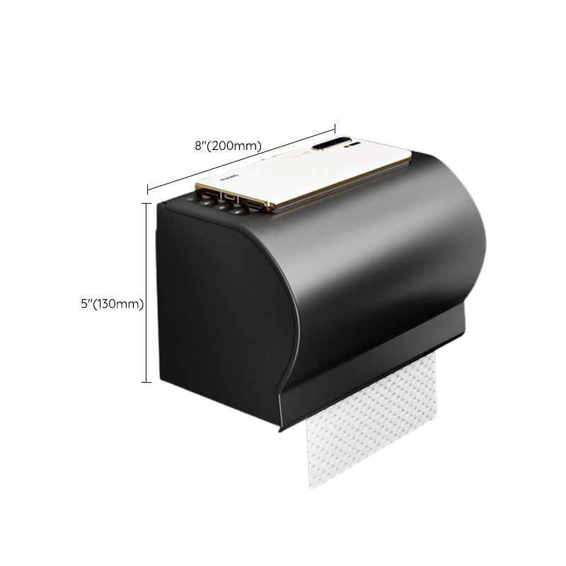Avtoit | Matt Black 2-piece modern bathroom accessories as a single item or as a set with bath shelf