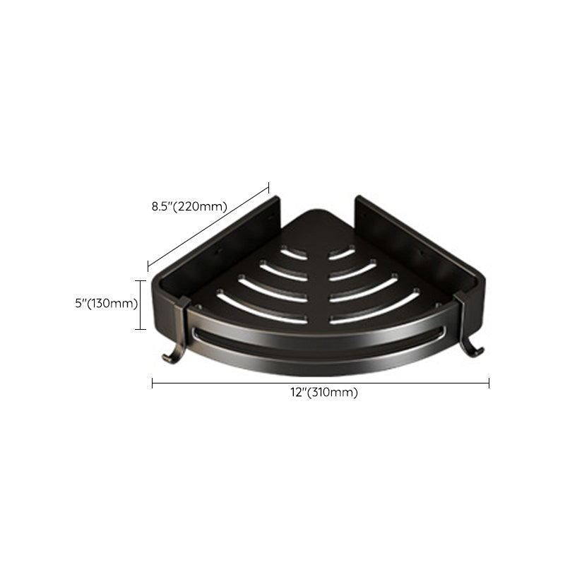 Avtoit | Matt Black 2-piece modern bathroom accessories as a single item or as a set with bath shelf