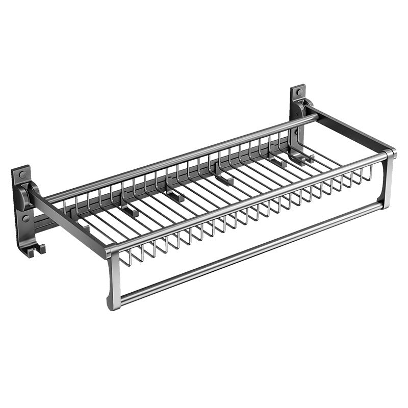 Avtoit | Gray bathroom accessories as a single piece or as a set with towel holder/bathroom shelf/robe hooks
