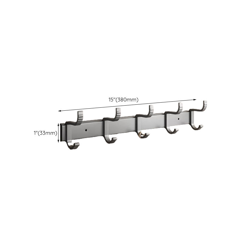 Avtoit | Gray bathroom accessories as a single piece or as a set with towel holder/bathroom shelf/robe hooks