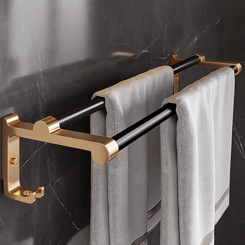 Avtoit | Black and Brass Bathroom Hardware Set Modern Stainless Steel Bathroom Shelf/Towel Holder/Paper Holder