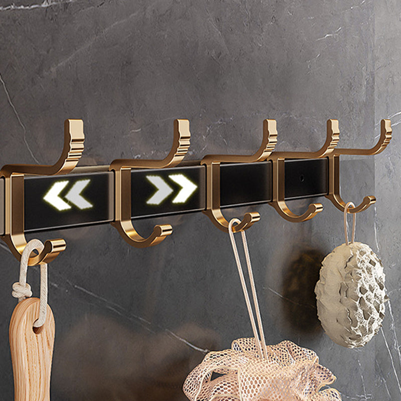Avtoit | Black and Brass Bathroom Hardware Set Modern Stainless Steel Bathroom Shelf/Towel Holder/Paper Holder