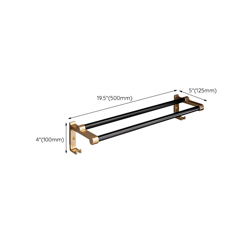 Avtoit | Black and Brass Bathroom Hardware Set Modern Stainless Steel Bathroom Shelf/Towel Holder/Paper Holder