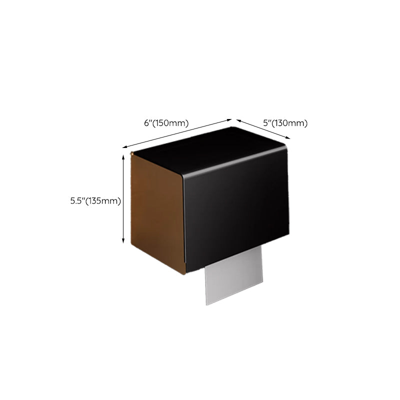 Avtoit | Black and Brass Bathroom Hardware Set Modern Stainless Steel Bathroom Shelf/Towel Holder/Paper Holder