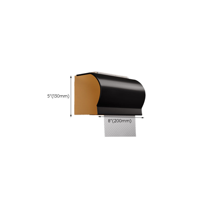 Avtoit | Black and Brass Bathroom Hardware Set Modern Stainless Steel Bathroom Shelf/Towel Holder/Paper Holder