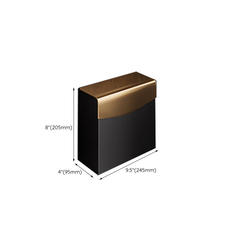 Avtoit | Black and Brass Bathroom Hardware Set Modern Stainless Steel Bathroom Shelf/Towel Holder/Paper Holder