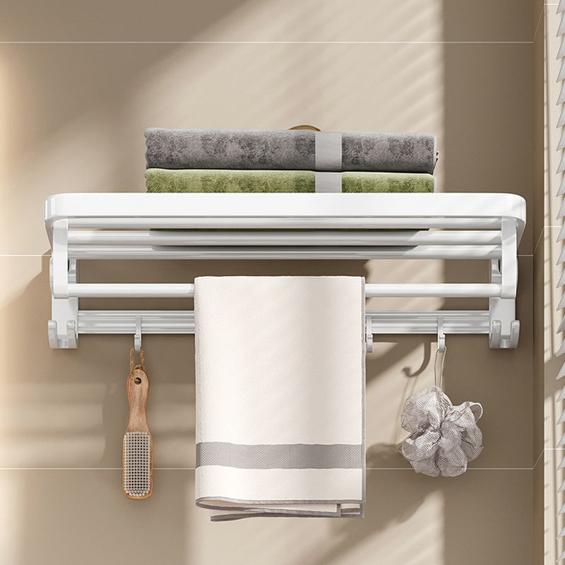 Avtoit | White Bathroom Accessory Set Contemporary Aluminum Bathroom Accessory Kit with Towel Holder