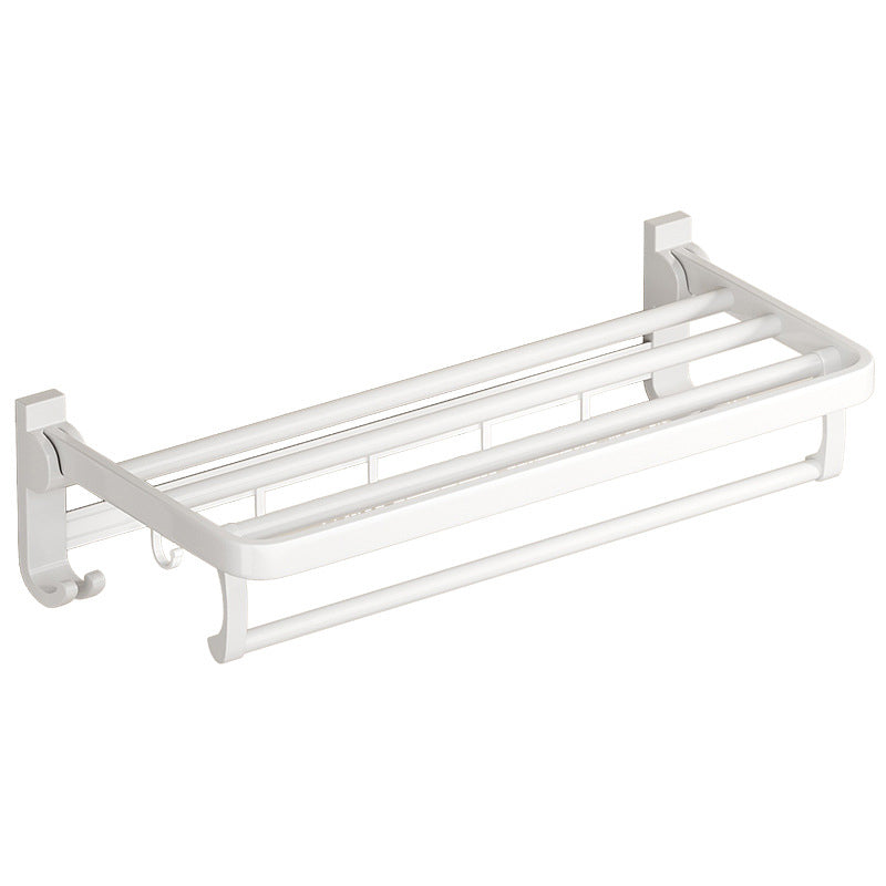 Avtoit | White Bathroom Accessory Set Contemporary Aluminum Bathroom Accessory Kit with Towel Holder