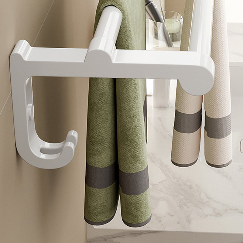 Avtoit | White Bathroom Accessory Set Contemporary Aluminum Bathroom Accessory Kit with Towel Holder