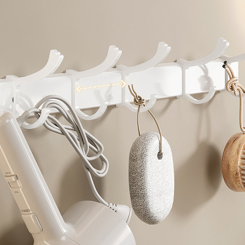 Avtoit | White Bathroom Accessory Set Contemporary Aluminum Bathroom Accessory Kit with Towel Holder