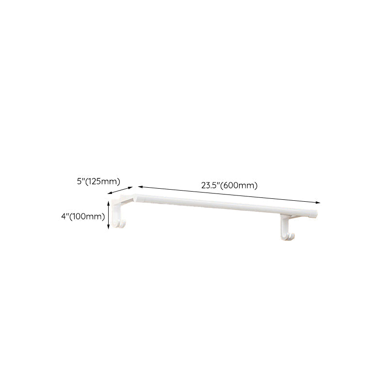 Avtoit | White Bathroom Accessory Set Contemporary Aluminum Bathroom Accessory Kit with Towel Holder