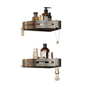 Avtoit | Modern Bathroom Accessories Set in Gray with Bathroom Shelf/Towel Holder/Robe Hooks & Paper Holder