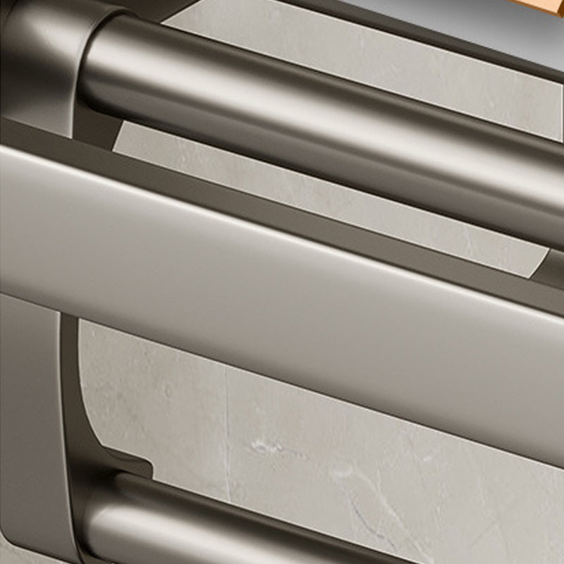 Avtoit | Modern Bathroom Accessories Set in Gray with Bathroom Shelf/Towel Holder/Robe Hooks & Paper Holder