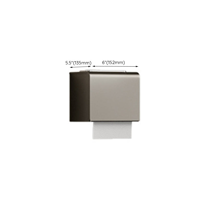 Avtoit | Modern Bathroom Accessories Set in Gray with Bathroom Shelf/Towel Holder/Robe Hooks & Paper Holder