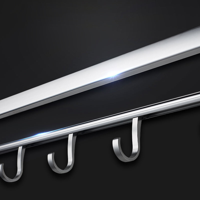 Avtoit | Contemporary bathroom accessory set made of aluminum with towel holder/bath shelf