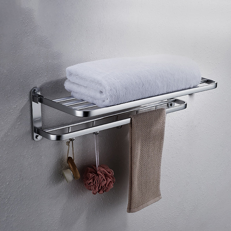 Avtoit | Contemporary bathroom accessory set made of aluminum with towel holder/bath shelf
