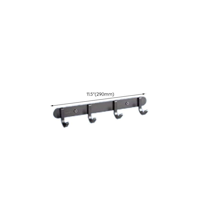 Avtoit | Contemporary bathroom accessory set made of aluminum with towel holder/bath shelf