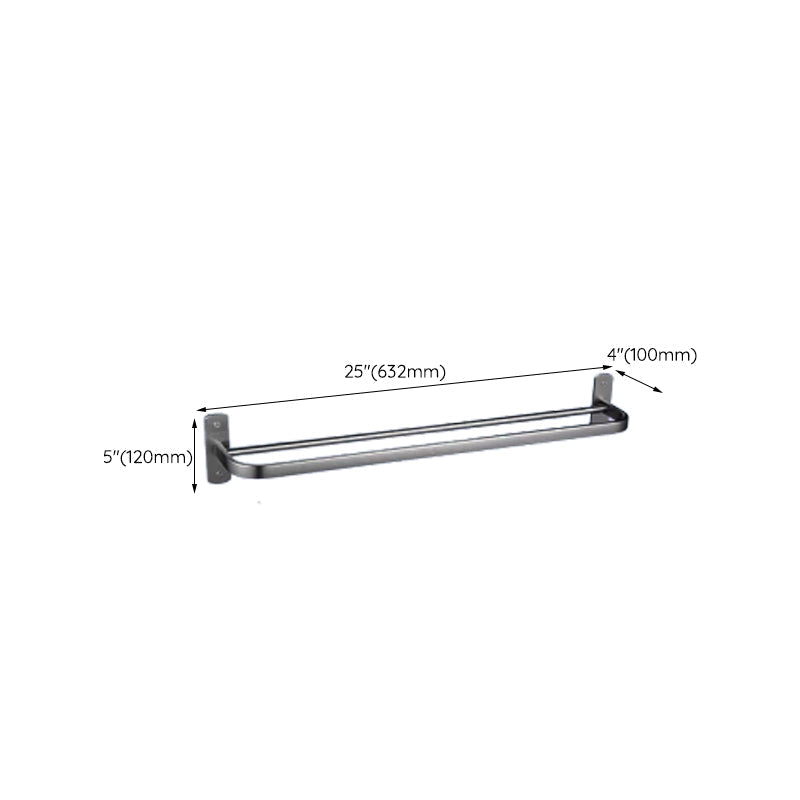 Avtoit | Contemporary bathroom accessory set made of aluminum with towel holder/bath shelf