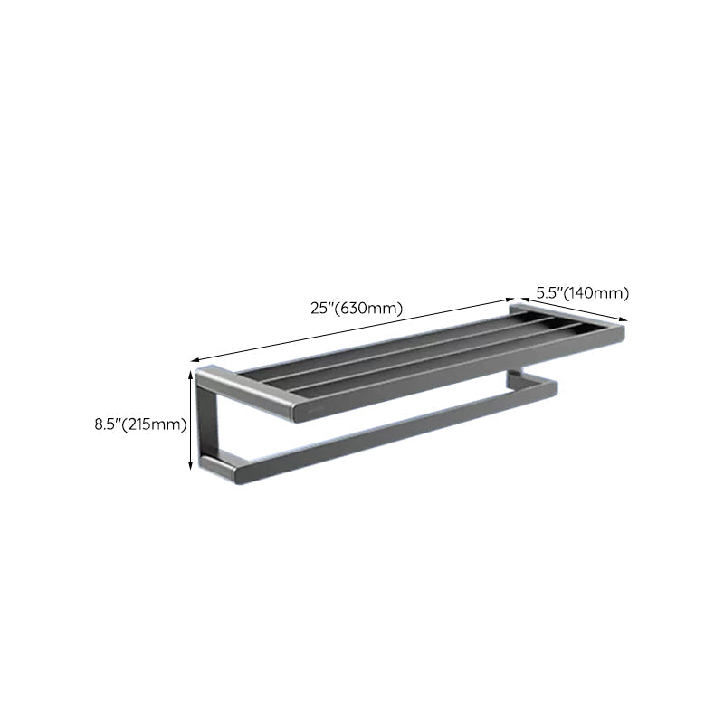 Avtoit | Contemporary bathroom accessory set made of aluminum with towel holder/bath shelf