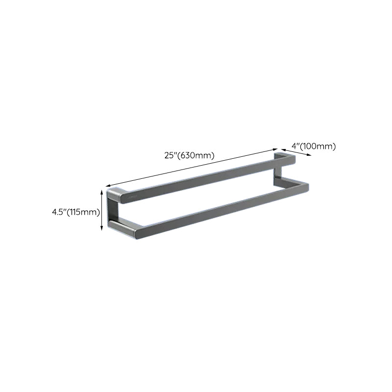 Avtoit | Contemporary bathroom accessory set made of aluminum with towel holder/bath shelf
