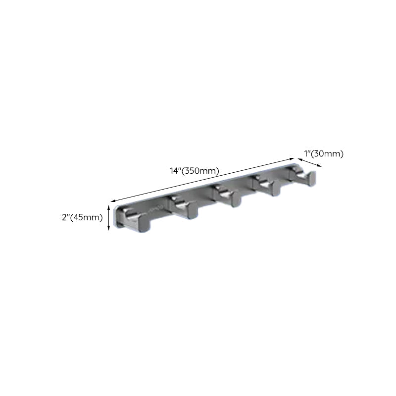 Avtoit | Contemporary bathroom accessory set made of aluminum with towel holder/bath shelf