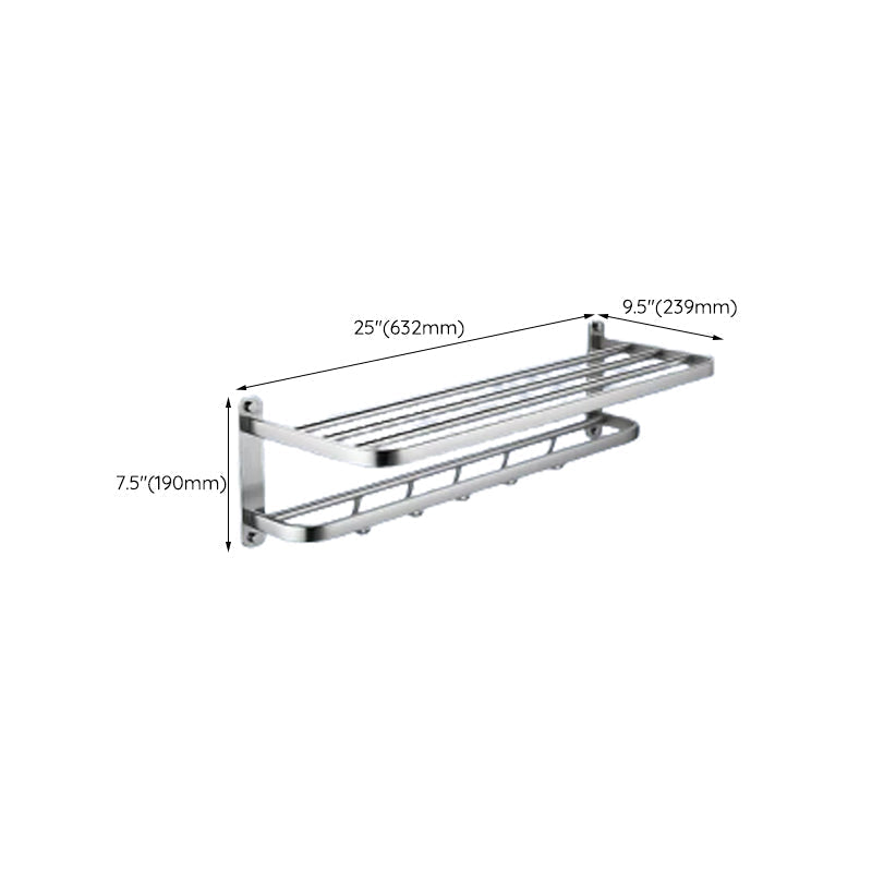 Avtoit | Contemporary bathroom accessory set made of aluminum with towel holder/bath shelf