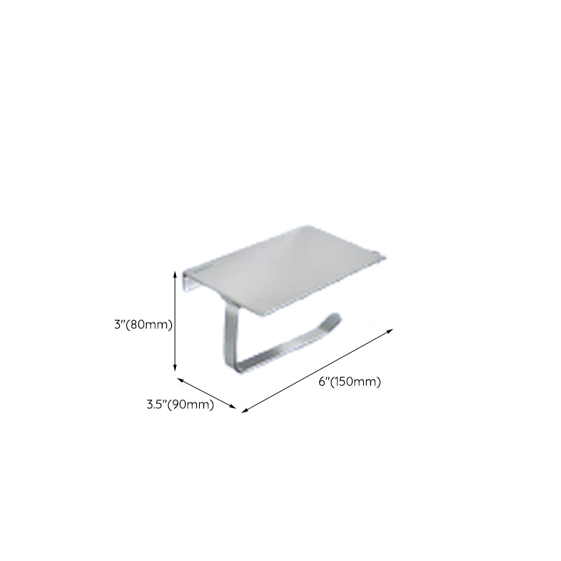Avtoit | Contemporary bathroom accessory set made of aluminum with towel holder/bath shelf