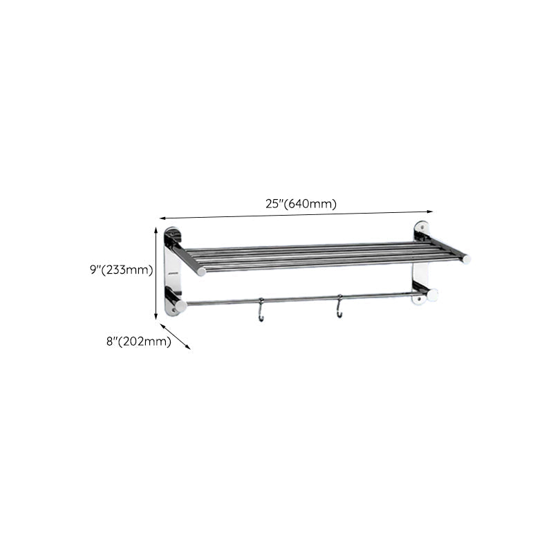 Avtoit | Contemporary bathroom accessory set made of aluminum with towel holder/bath shelf