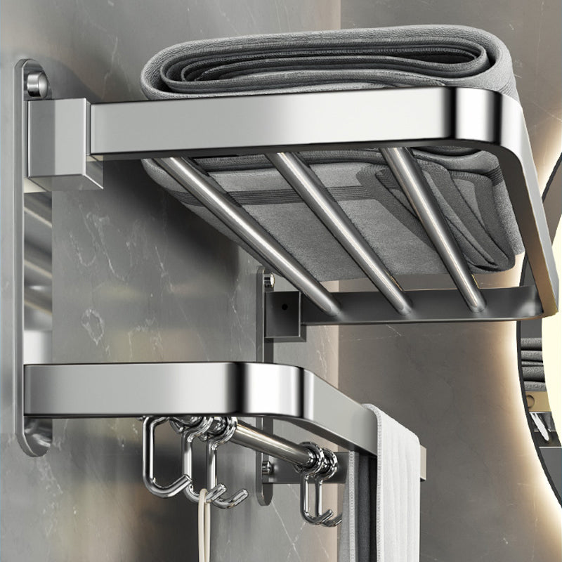 Avtoit | Polished Chrome Modern Bathroom Accessory Set in Stainless Steel with Bath Shelf/Towel Bar