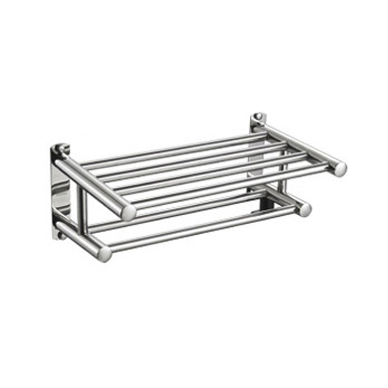 Avtoit | Polished Chrome Modern Bathroom Accessory Set in Stainless Steel with Bath Shelf/Towel Bar